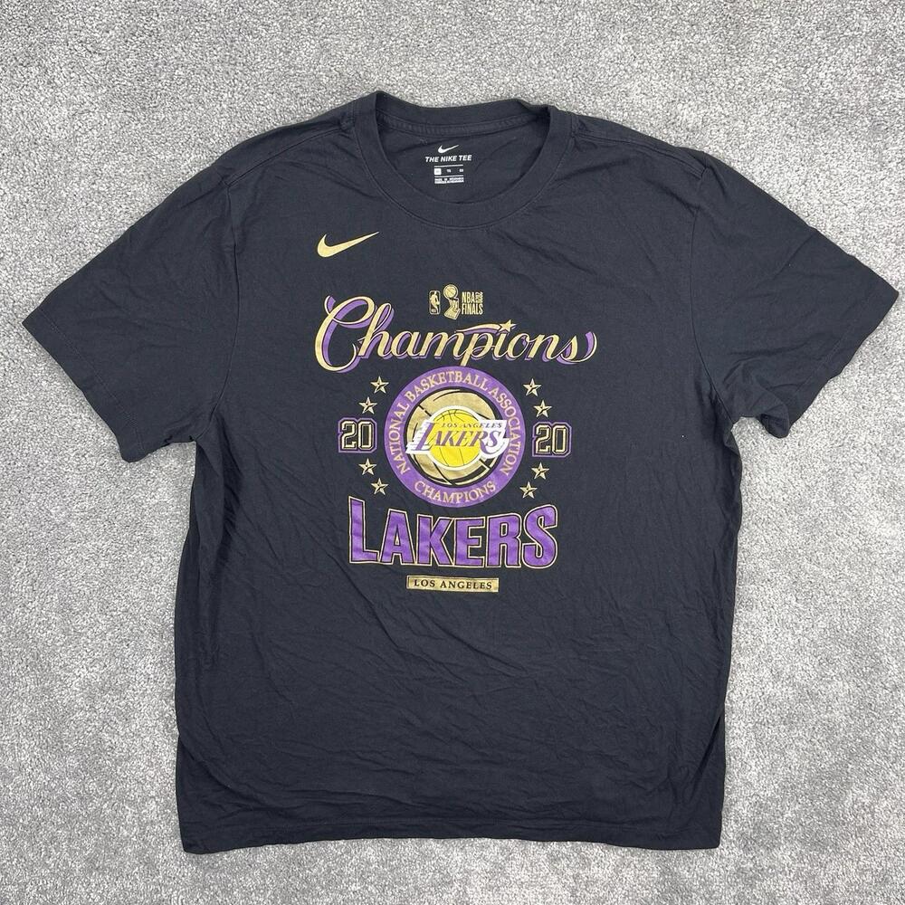 Lakers Shirt Mens Extra Large Black Champions Nba Basketball